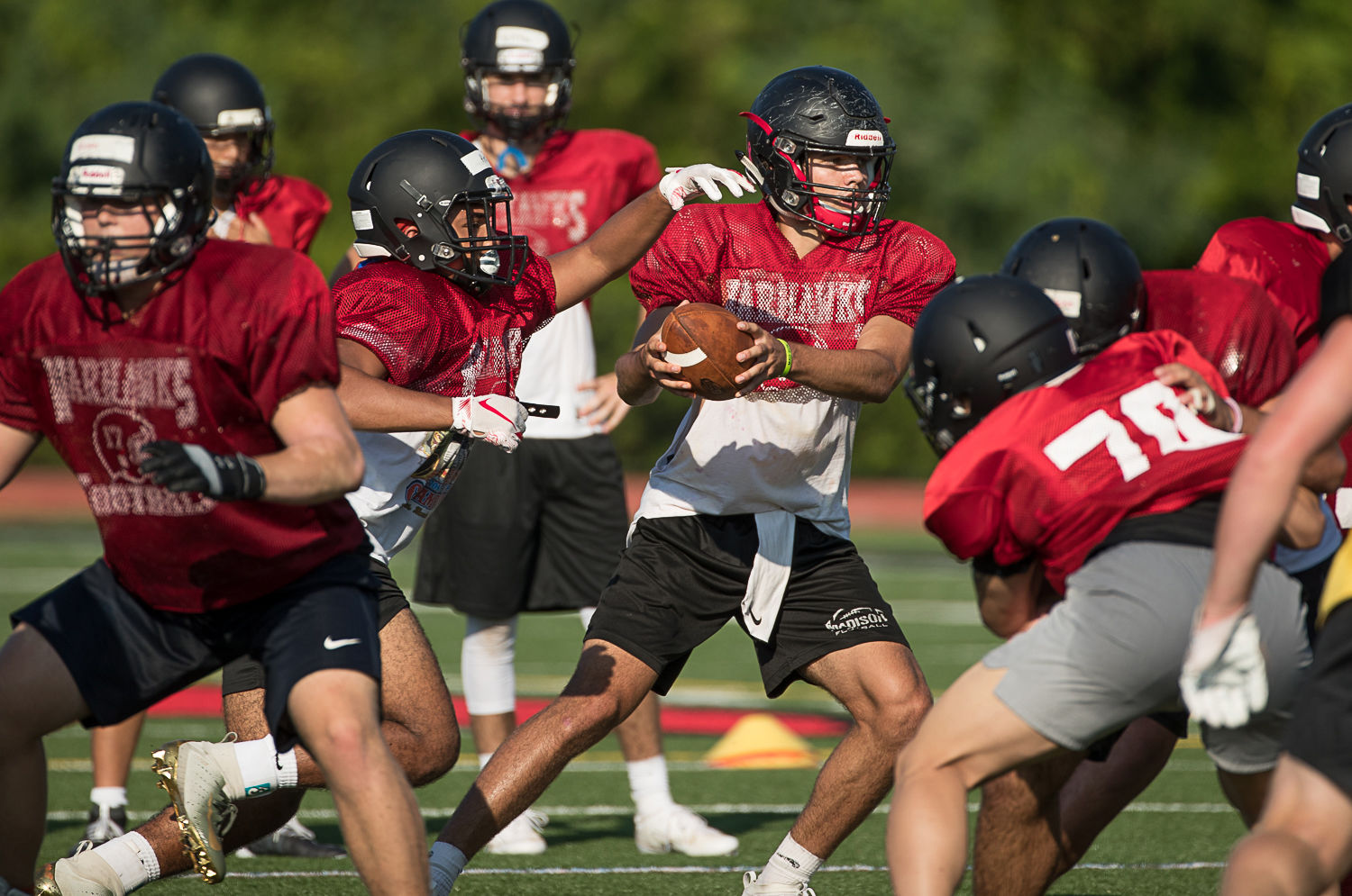 Madison football practice 10
